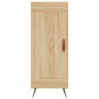 Aparador de madera contrachapada roble Sonoma 34,5x34x180 cm de vidaXL, Aparadores - Ref: Foro24-3200428, Precio: 94,65 €, De...