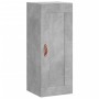 Aparador de madera contrachapada gris hormigón 34,5x34x180 cm de vidaXL, Aparadores - Ref: Foro24-3200429, Precio: 93,63 €, D...