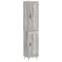 Tall Sonoma gray plywood sideboard 34.5x34x180 cm by vidaXL, Sideboards - Ref: Foro24-3200431, Price: 98,46 €, Discount: %