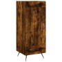 Aparador de madera contrachapada roble ahumado 34,5x34x180 cm de vidaXL, Aparadores - Ref: Foro24-3200430, Precio: 94,99 €, D...