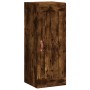 Aparador de madera contrachapada roble ahumado 34,5x34x180 cm de vidaXL, Aparadores - Ref: Foro24-3200430, Precio: 94,99 €, D...