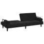 Sofá cama con reposabrazos terciopelo negro de vidaXL, Sofás - Ref: Foro24-351898, Precio: 262,99 €, Descuento: %