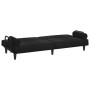 Sofá cama con reposabrazos terciopelo negro de vidaXL, Sofás - Ref: Foro24-351898, Precio: 262,99 €, Descuento: %