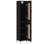 Black plywood sideboard 34.5x34x180 cm by vidaXL, Sideboards - Ref: Foro24-3200450, Price: 100,90 €, Discount: %