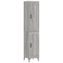 Aparador alto madera contrachapada gris Sonoma 34,5x34x180 cm de vidaXL, Aparadores - Ref: Foro24-3200455, Precio: 106,99 €, ...