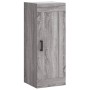 Aparador alto madera contrachapada gris Sonoma 34,5x34x180 cm de vidaXL, Aparadores - Ref: Foro24-3200455, Precio: 106,99 €, ...