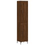 Aparador alto madera contrachapada roble marrón 34,5x34x180 cm de vidaXL, Aparadores - Ref: Foro24-3200456, Precio: 107,56 €,...