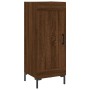 Aparador alto madera contrachapada roble marrón 34,5x34x180 cm de vidaXL, Aparadores - Ref: Foro24-3200456, Precio: 107,56 €,...