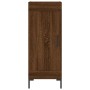 Aparador alto madera contrachapada roble marrón 34,5x34x180 cm de vidaXL, Aparadores - Ref: Foro24-3200456, Precio: 107,56 €,...