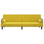 Sofá cama con reposabrazos terciopelo amarillo de vidaXL, Sofás - Ref: Foro24-351899, Precio: 232,42 €, Descuento: %