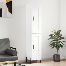 Tall white plywood highboard 34.5x34x180 cm by vidaXL, Sideboards - Ref: Foro24-3200457, Price: 111,62 €, Discount: %