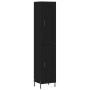 Aparador de madera contrachapada negro 34,5x34x180 cm de vidaXL, Aparadores - Ref: Foro24-3200458, Precio: 105,97 €, Descuent...