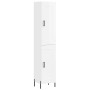 High glossy white plywood sideboard 34.5x34x180 cm by vidaXL, Sideboards - Ref: Foro24-3200459, Price: 112,26 €, Discount: %