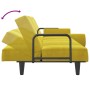 Sofá cama con reposabrazos terciopelo amarillo de vidaXL, Sofás - Ref: Foro24-351899, Precio: 232,42 €, Descuento: %