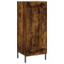 Aparador de madera contrachapada roble ahumado 34,5x34x180 cm de vidaXL, Aparadores - Ref: Foro24-3200462, Precio: 108,46 €, ...