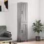 Tall Sonoma gray plywood sideboard 34.5x34x180 cm by vidaXL, Sideboards - Ref: Foro24-3200463, Price: 108,40 €, Discount: %