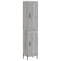 Aparador alto madera contrachapada gris Sonoma 34,5x34x180 cm de vidaXL, Aparadores - Ref: Foro24-3200463, Precio: 108,40 €, ...