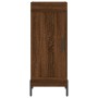 Aparador alto madera contrachapada roble marrón 34,5x34x180 cm de vidaXL, Aparadores - Ref: Foro24-3200464, Precio: 109,93 €,...