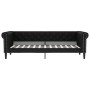 Sofá cama cuero sintético negro 90x200 cm de vidaXL, Camas y somieres - Ref: Foro24-354226, Precio: 309,29 €, Descuento: %