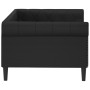 Sofá cama cuero sintético negro 90x200 cm de vidaXL, Camas y somieres - Ref: Foro24-354226, Precio: 309,29 €, Descuento: %