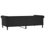 Black synthetic leather sofa bed 90x200 cm by vidaXL, Beds and slatted bases - Ref: Foro24-354226, Price: 291,99 €, Discount: %