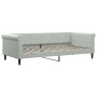 Sofá cama terciopelo gris claro 90x200 cm de vidaXL, Camas y somieres - Ref: Foro24-354244, Precio: 222,47 €, Descuento: %