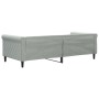 Sofá cama terciopelo gris claro 90x200 cm de vidaXL, Camas y somieres - Ref: Foro24-354244, Precio: 222,47 €, Descuento: %