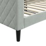 Sofá cama terciopelo gris claro 90x200 cm de vidaXL, Camas y somieres - Ref: Foro24-354244, Precio: 222,47 €, Descuento: %