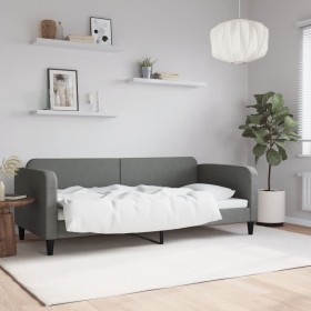 Dark gray fabric sofa bed 90x200 cm by vidaXL, Beds and slatted bases - Ref: Foro24-354034, Price: 216,14 €, Discount: %