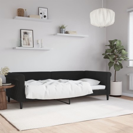 Schlafsofa aus schwarzem Samt, 90 x 200 cm von vidaXL, Betten und Lattenroste - Ref: Foro24-354248, Preis: 217,05 €, Rabatt: %