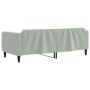 Light gray velvet sofa bed 90x200 cm by vidaXL, Beds and slatted bases - Ref: Foro24-354086, Price: 216,65 €, Discount: %