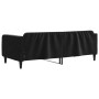 Sofá cama terciopelo negro 90x200 cm de vidaXL, Camas y somieres - Ref: Foro24-354090, Precio: 200,99 €, Descuento: %