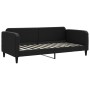 Black fabric sofa bed 90x200 cm by vidaXL, Beds and slatted bases - Ref: Foro24-354035, Price: 228,33 €, Discount: %