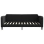 Black fabric sofa bed 90x200 cm by vidaXL, Beds and slatted bases - Ref: Foro24-354035, Price: 228,33 €, Discount: %