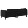 Black fabric sofa bed 90x200 cm by vidaXL, Beds and slatted bases - Ref: Foro24-354035, Price: 228,33 €, Discount: %