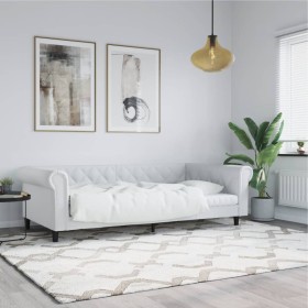 Sofá cama cuero sintético blanco 90x200 cm de vidaXL, Camas y somieres - Ref: Foro24-354227, Precio: 256,91 €, Descuento: %