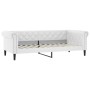 Sofá cama cuero sintético blanco 90x200 cm de vidaXL, Camas y somieres - Ref: Foro24-354227, Precio: 276,73 €, Descuento: %