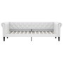 Sofá cama cuero sintético blanco 90x200 cm de vidaXL, Camas y somieres - Ref: Foro24-354227, Precio: 276,73 €, Descuento: %