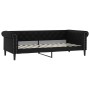 Sofá cama cuero sintético negro 100x200 cm de vidaXL, Camas y somieres - Ref: Foro24-354230, Precio: 281,72 €, Descuento: %