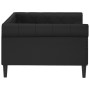 Sofá cama cuero sintético negro 100x200 cm de vidaXL, Camas y somieres - Ref: Foro24-354230, Precio: 281,72 €, Descuento: %