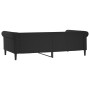 Sofá cama cuero sintético negro 100x200 cm de vidaXL, Camas y somieres - Ref: Foro24-354230, Precio: 281,72 €, Descuento: %