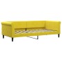 Yellow velvet sofa bed 90x200 cm by vidaXL, Beds and slatted bases - Ref: Foro24-354249, Price: 218,37 €, Discount: %