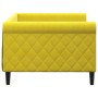 Yellow velvet sofa bed 90x200 cm by vidaXL, Beds and slatted bases - Ref: Foro24-354249, Price: 218,37 €, Discount: %