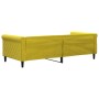 Yellow velvet sofa bed 90x200 cm by vidaXL, Beds and slatted bases - Ref: Foro24-354249, Price: 218,37 €, Discount: %