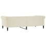 Cream synthetic leather sofa bed 90x200 cm by vidaXL, Beds and slatted bases - Ref: Foro24-354228, Price: 256,91 €, Discount: %