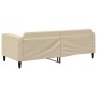 Sofá cama tela color crema 90x200 cm de vidaXL, Camas y somieres - Ref: Foro24-354037, Precio: 218,36 €, Descuento: %