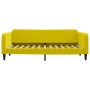 Sofá cama terciopelo amarillo 90x200 cm de vidaXL, Camas y somieres - Ref: Foro24-354091, Precio: 201,99 €, Descuento: %