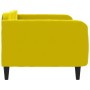 Sofá cama terciopelo amarillo 90x200 cm de vidaXL, Camas y somieres - Ref: Foro24-354091, Precio: 201,99 €, Descuento: %