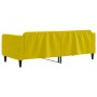 Sofá cama terciopelo amarillo 90x200 cm de vidaXL, Camas y somieres - Ref: Foro24-354091, Precio: 201,99 €, Descuento: %