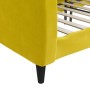 Sofá cama terciopelo amarillo 90x200 cm de vidaXL, Camas y somieres - Ref: Foro24-354091, Precio: 201,99 €, Descuento: %